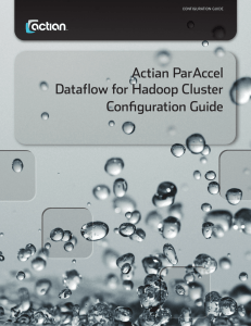 Actian ParAccel Dataflow for Hadoop Cluster