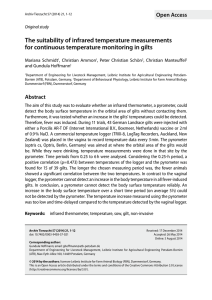 The suitability of infrared temperature measurements for