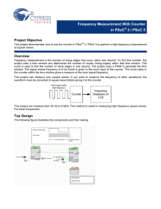 Frequency Measurement With Counter in PSoC® 3 / PSoC 5