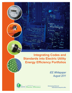 Integrating Codes and Standards into Electric Utility Energy