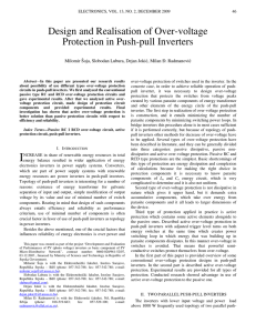 Design and Realisation of Over-voltage Protection in Push