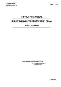 INSTRUCTION MANUAL UNDER/OVERVOLTAGE PROTECTION
