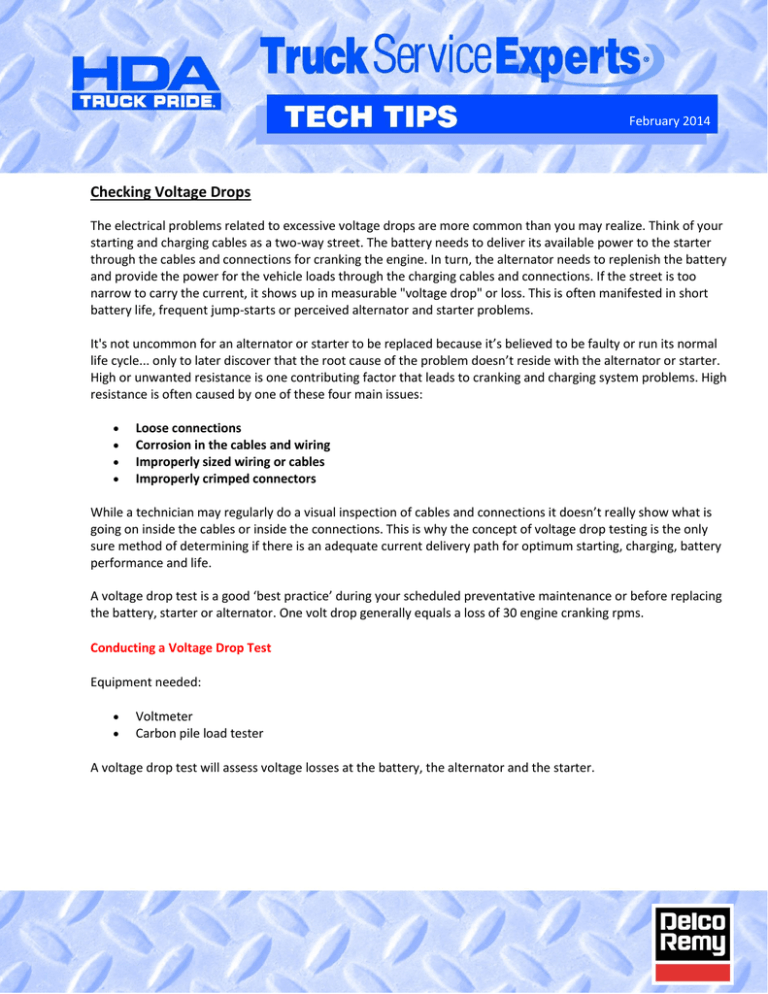 Checking Voltage Drops Drive Train Industries