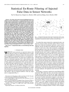 Statistical En-Route Filtering of Injected False Data in Sensor