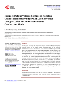 Indirect Output Voltage Control in Negative Output Elementary