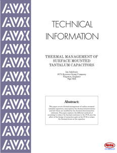 Thermal Management of SMT