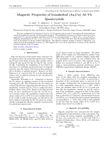 Magnetic Properties of Icosahedral (Au,Cu) Al Yb Quasicrystals