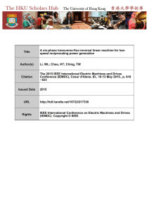 A Six-Phase Transverse-Flux-Reversal Linear Machine for Low