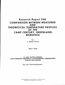 crrel rr-246 comparison between measured and theoretical