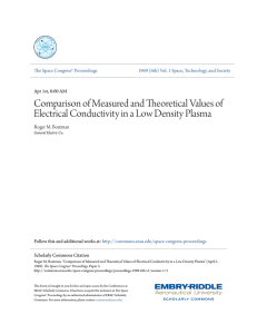 Comparison of Measured and Theoretical Values of Electrical