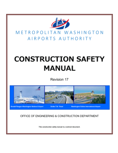 Construction Safety Manual - Metropolitan Washington Airports