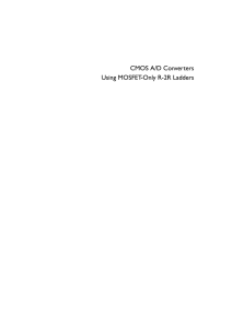 CMOS A/D Converters Using MOSFET-Only R