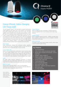 Energy Efficient, Colour Changing LED House Light - Chroma-Q