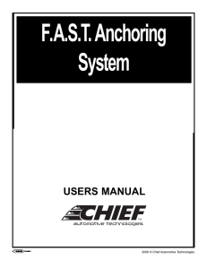 F.A.S.T. Anchoring System Users Manual