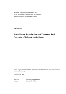 Spatial Sound Reproduction with Frequency Band