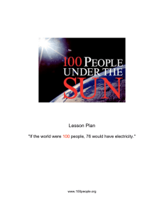 Lesson Plan - 100 People