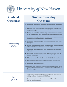 To view the program outcomes for each major area of study, click here