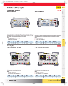Multimeters and Power Supplies