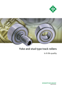 Yoke and stud type track rollers in X
