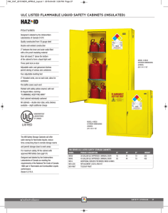 ulc listed flammable liquid safety cabinets
