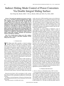 Indirect Sliding Mode Control of Power Converters Via Double