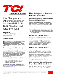 Changes to IEEE 519 Standard Technical Paper in PDF - Trans-Coil