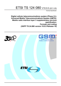 TS 124 080 - V10.0.0 - Digital cellular telecommunications system