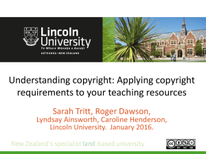 Understanding copyright - Research Archive