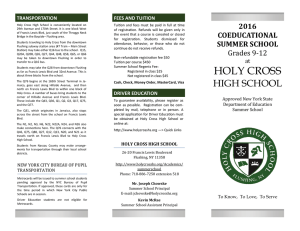 Summer School - Holy Cross High School