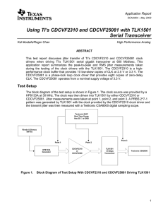 Using TI`s CDCVF2310 and CDCVF25081 with