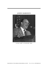 john bardeen - American Philosophical Society