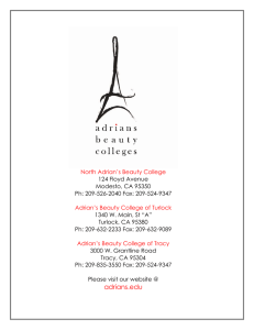 Adrian`s Beauty College North Brochure