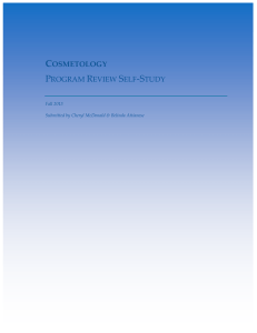 cosmetology program review self-study