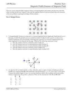 AP Physics Practice Test: Magnetic Fields