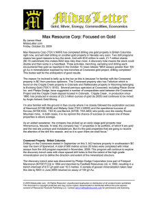 view article - Max Resource Corp.