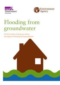 Flooding from groundwater