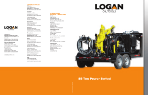 85-Ton Power Swivel - Logan International