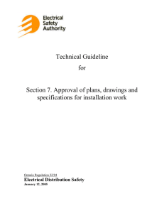 Technical Guideline for Section 7. Approval of plans, drawings and