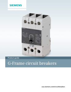 G-Frame circuit breakers