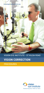 vision correction - Vision Eye Institute