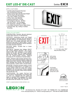 EXIT LED-8" DIE-CAST