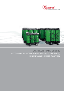 CAST-RESIN TRANSFORMERS ACCORDING TO IEC/EN 60076