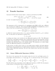 12 Transfer functions