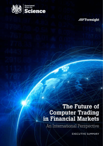 The future of computer trading in financial markets