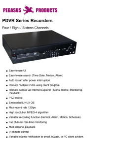 PDVR Series Recorders