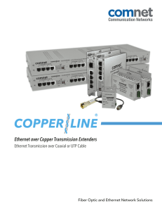 Ethernet over Copper Transmission Extenders