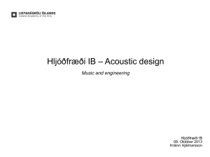 Lecture by Þráinn Hjálmarsson