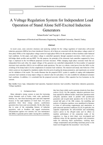 A Voltage Regulation System for Independent Load Operation of