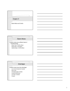 Electrical Motors - Agricultural and Biological Engineering