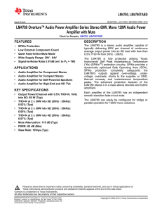 LM4780, LM4780TABD - Texas Instruments